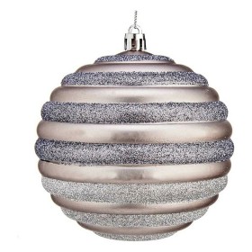 Boule de Noël Krist+ Argenté Plastique Ø 10 cm 6 Unités