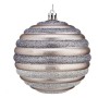 Boule de Noël Krist+ Argenté Plastique Ø 10 cm 6 Unités