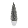Sapin de Noël Krist+ Blanc Argenté Argent Plastique 10 x 33 x 10 cm