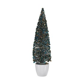 Sapin de Noël Krist+ Bleu Doré Plastique 10 x 38 x 10 cm