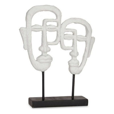 Decorative Figure Gift Decor White Face 27 x 32,5 x 10,5 cm