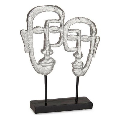 Decorative Figure Gift Decor Silver Face 27 x 32,5 x 10,5 cm