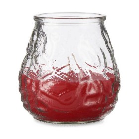 Bougie Ibergarden Rouge Transparent verre Paraffine Citronnelle Géranium 9 x 9,5 x 9 cm (6 Unités)