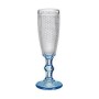 Champagne glass Vivalto Blue Transparent Glass 180 ml Points (6 Units)