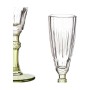 Coupe de champagne Vivalto Exotic Vert Verre 170 ml (6 Unités)