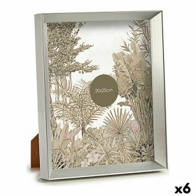 Cadre photo Gift Decor Argenté verre Plastique (6 Unités)