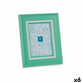 Photo frame Gift Decor Green Crystal Plastic (6 Units)