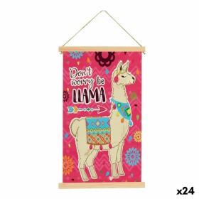 Toile Gift Decor 1 x 54 x 33 cm Lama (24 Unités)