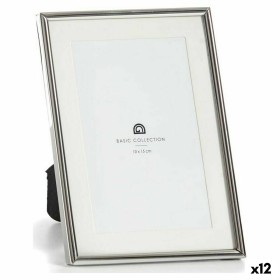 Photo frame Gift Decor Silver Crystal Steel (12 Units)