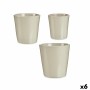 Set de pots Ibergarden Gris Argile 16,5 x 16 x 16,5 cm (6 Unités)