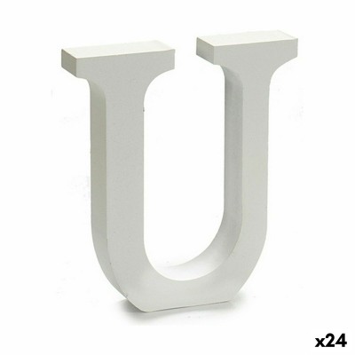 Letter Pincello U White 2 x 16 x 14,5 cm (24 Units)
