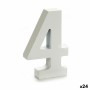 Numéro Pincello 4 Blanc 2 x 16 x 14,5 cm (24 Unités)