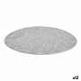 Table Mat Kinvara Silver Plastic 30 % Polyester Ø 38 cm 38 x 0,01 x 38 cm (12 Units)