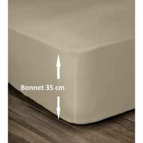 Fitted sheet Lovely Home Beige Double bed 140 x 190 cm