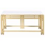 Centre Table DKD Home Decor Metal Aluminium Marble 80 x 40 x 40 cm