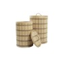 Basket set DKD Home Decor Brown Natural Bamboo (2 Pieces)