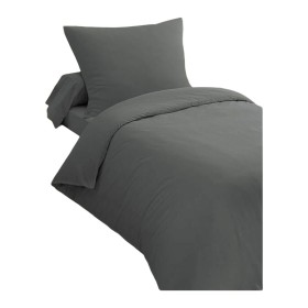 Parure de couette HOME LINGE PASSION Anthracite Lit 2 persones 2 Pièces