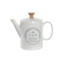 Théière DKD Home Decor Blanc Grès 1 L