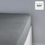 Fitted bottom sheet TODAY Jersey Light grey 90 x 190 cm Grey
