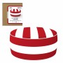 Pouf gonflable Aktive A rayures Colonial 53 x 23 x 53 cm (4 Unités)