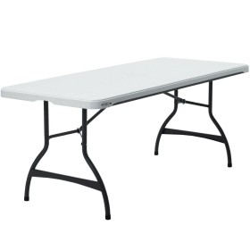 Folding Table Lifetime White 182 x 73,5 x 76 cm 182 x 74 x 76 cm