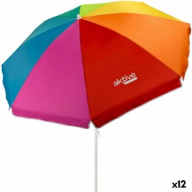 Parapluie Aktive Multicouleur 180 x 185 x 180 cm 180 x 180 x 180 cm 180 x 189 x 180 cm (12 Unités)