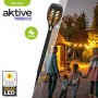 Set of solar garden torch lights Aktive Plastic 7,5 x 50 x 7,5 cm (4 Units)