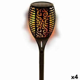 Set of solar garden lights Aktive 51 Plastic 11 x 77,5 x 11 cm (4 Units)