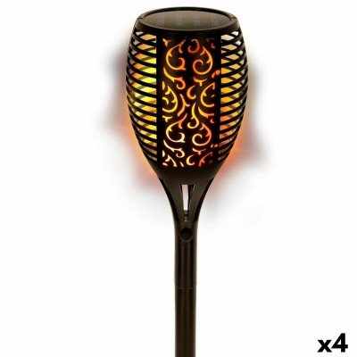 Set de bornes de jardin solaires Aktive 51 Plastique 11 x 77,5 x 11 cm (4 Unités)