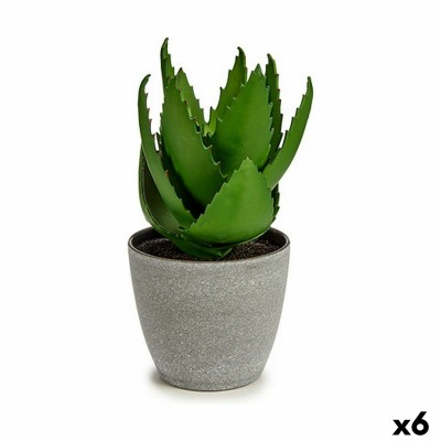 Plante décorative Ibergarden Plastique Aloe Vera 15 x 23,5 x 15 cm (6 Unités)