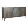 Buffet DKD Home Decor Brun foncé Gris foncé Métal Bois de manguier 180 x 40 x 80 cm