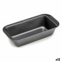 Moule rectangulaire Kinvara Gris foncé Métal Acier au carbone 25 x 6,2 x 13 cm 13 x 6,2 x 25,3 cm (12 Unités)