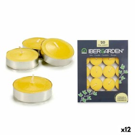 Candle Set Ibergarden Yellow Wax Citronela (12 Units) (24 Units)