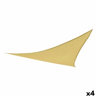Voile d'ombrage Aktive Crème 500 x 0,3 x 500 cm Triangulaire (4 Unités)