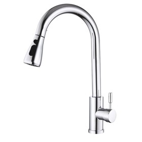 Mixer Tap Fontastock Chrome Stainless steel Ceramic C-shaped