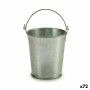 Planter Ibergarden Silver Zinc Bucket 15,5 x 11 x 11 cm 11,5 x 10 x 10 cm 11,5 x 15,5 x 10 cm (72 Units)
