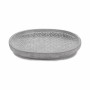 Flower Pot Dish Ibergarden Grey Cement With relief 28 x 4 x 23 cm (6 Units)