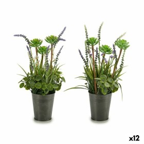 Decorative Plant Ibergarden Metal Plastic Lavendar 13 x 40 x 13 cm (12 Units)