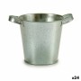 Planter Ibergarden Silver Zinc Bucket 20 x 14 x 16,2 cm (24 Units)