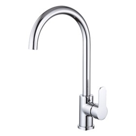 Mixer Tap Fontastock Chrome Stainless steel Ceramic Zinc Alloy C-shaped