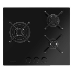 Cecotec Gas Hob Bolero Squad G 3400S 3 Burners 6200W Nano Glass Cast Iron Black