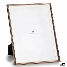 Photo frame Gift Decor Copper Crystal Steel (12 Units)