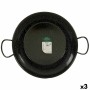 Paella Pan La Dehesa Black Enamelled Steel Ø 45 cm 46 x 13,5 x 58 cm 58 x 13,5 x 46 cm (3 Units)