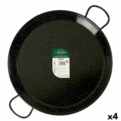 Pan La Dehesa Black Enamelled Steel Ø 55 cm 69 x 6 x 55 cm (4 Units)