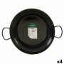 Paella Pan La Dehesa Black Enamelled Steel Ø 36 cm 48 x 13 x 8 cm 48 x 9,5 x 36 cm (4 Units)