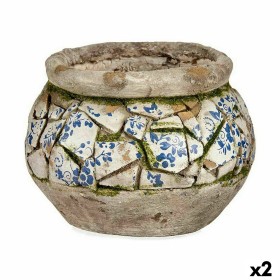 Decorative Garden Figure Ibergarden Polyresin Vase 28 x 19,5 x 28 cm (2 Units)