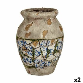 Decorative Garden Figure Ibergarden Polyresin Vase 25 x 32,5 x 25 cm (2 Units)