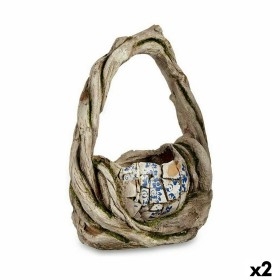 Decorative Garden Figure Ibergarden Polyresin Vase 17 x 44 x 34,5 cm (2 Units)