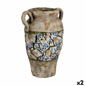 Decorative Garden Figure Ibergarden Polyresin Vase 21 x 34,5 x 28 cm (2 Units)