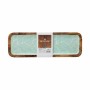 Centre de Table Gift Decor Blanc Marron Vert Polyester Résine Bois de manguier 45 x 15 cm 15,2 x 2,54 x 45,7 cm Feuille d'une pl